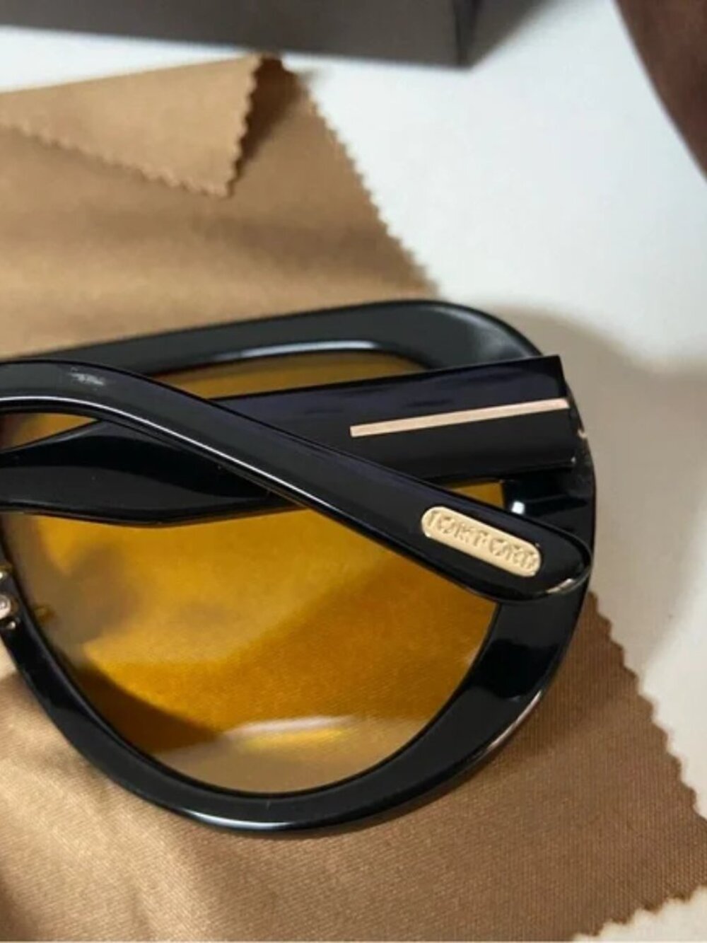 Tom Ford Black and Yellow Sunglasses - Picture 5 of 7